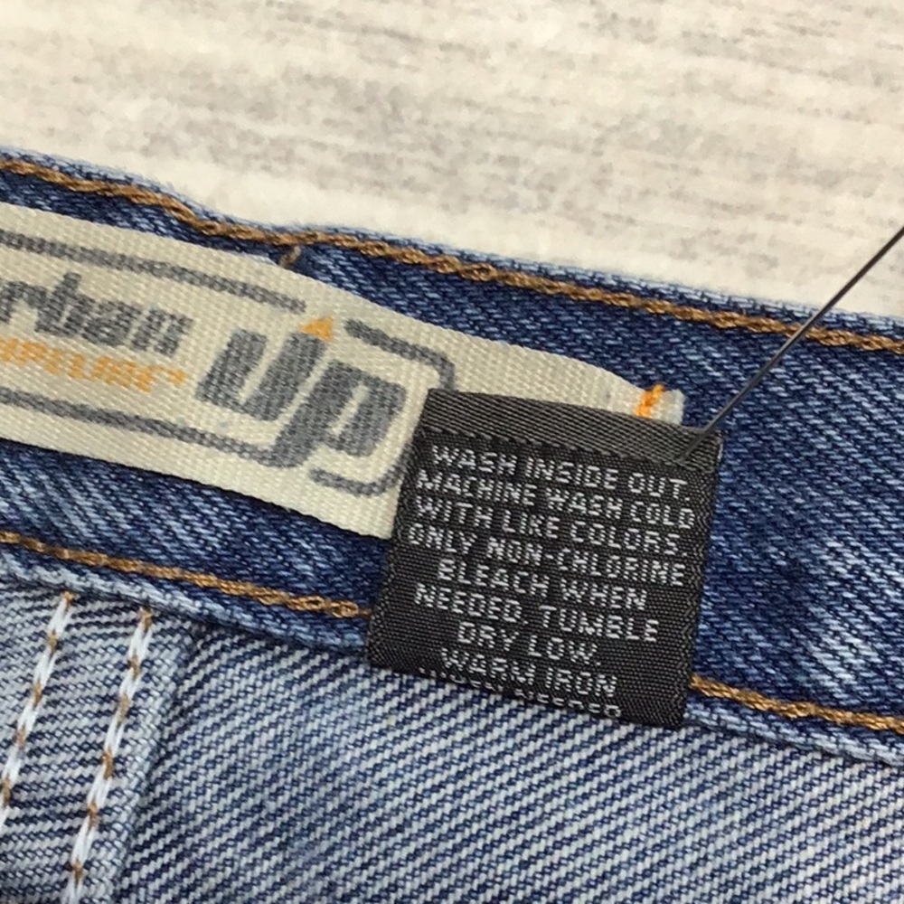 🚀 Urban Pipeline Relaxed Fit Cotton Zip Front 5 Pocket Denim 40 X 30 Blue Jeans - Picture 5 of 10